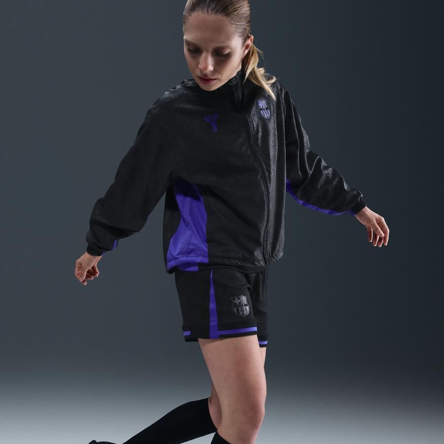 Nike FC Barcelona Uit Kobe voetbaltrainingsjack met graphic voor dames Zwart - Foto 2