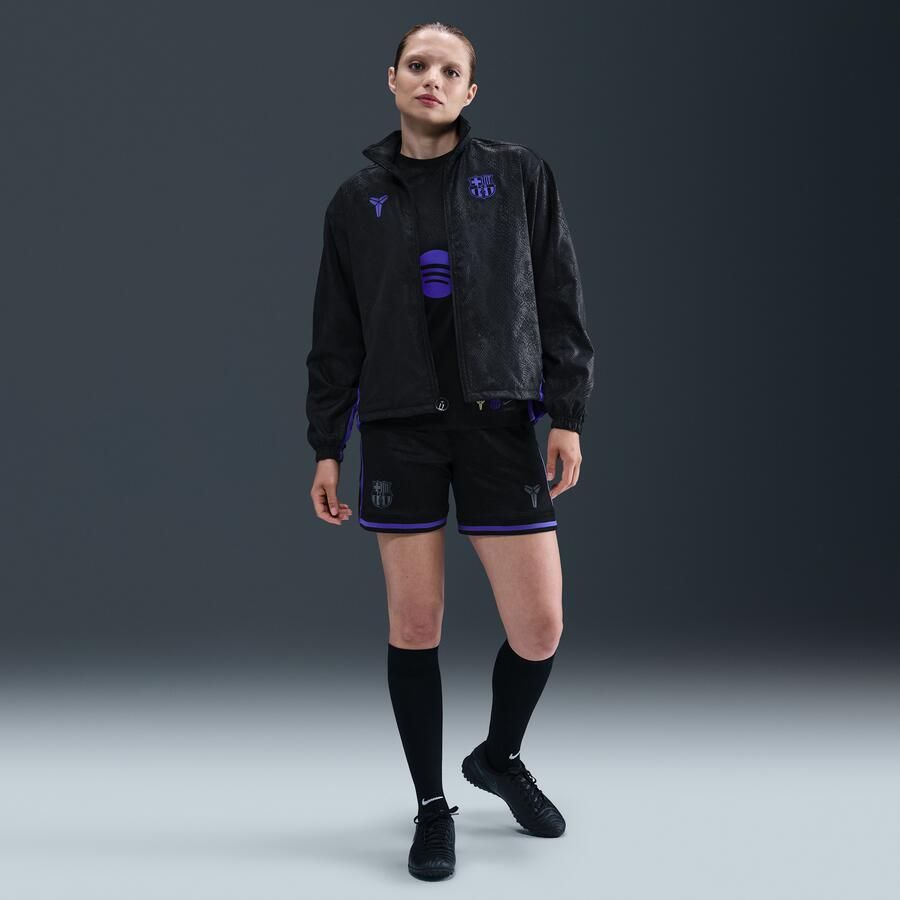 Nike FC Barcelona Uit Kobe voetbaltrainingsjack met graphic voor dames Zwart - Foto 3