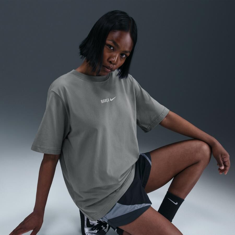 Nike FC Barcelona voetbalshirt voor dames Grijs - Foto 2