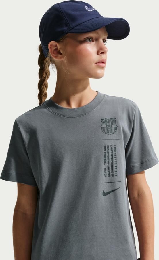 Nike FC Barcelona voetbalshirt voor kids Grijs - Foto 4