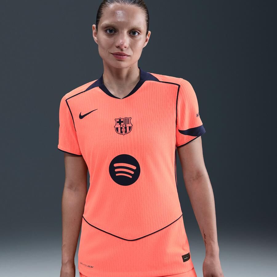 Nike FC Barcelona 2025 26 Match Derde Total 90 authentiek voetbalshirt met Dri-FIT ADV voor dames Oranje - Foto 4