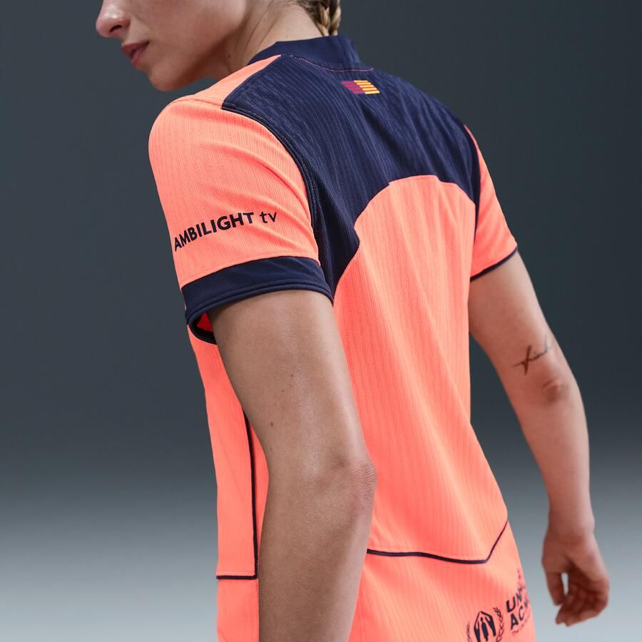 Nike FC Barcelona 2025 26 Match Derde Total 90 authentiek voetbalshirt met Dri-FIT ADV voor dames Oranje