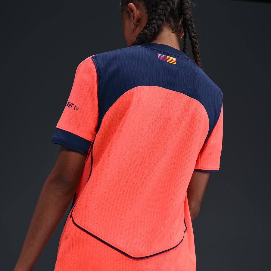 Nike FC Barcelona 2025 26 Match Derde Total 90 authentiek voetbalshirt met Dri-FIT ADV voor kids Oranje