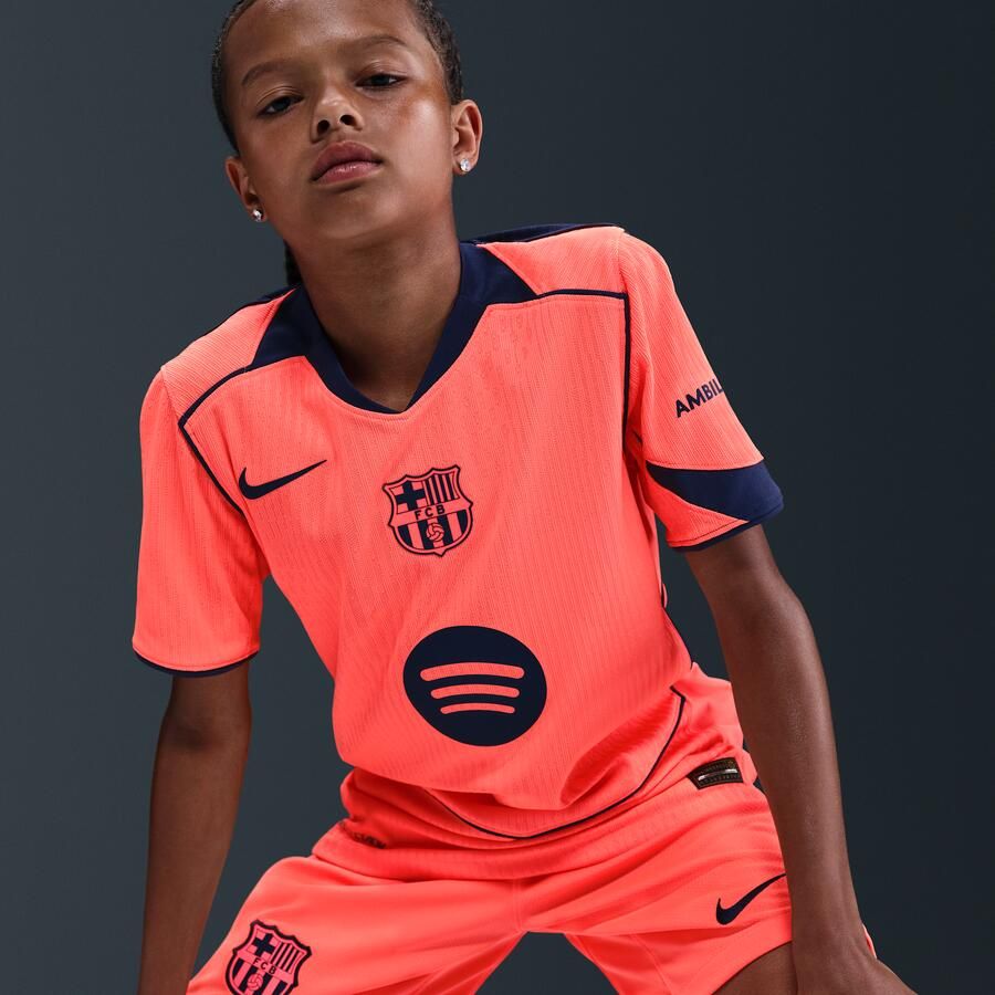 Nike FC Barcelona 2025 26 Match Derde Total 90 authentiek voetbalshirt met Dri-FIT ADV voor kids Oranje - Foto 2