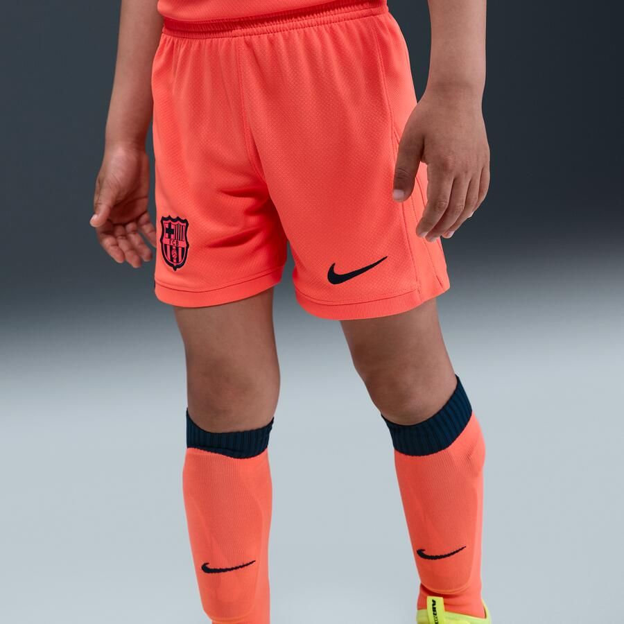 Nike FC Barcelona 2025 26 Stadium Derde Total 90 driedelig Dri-FIT voetbaltenue voor kleuters Oranje - Foto 3