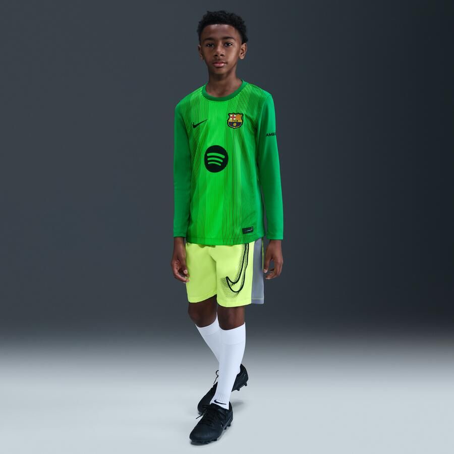 Nike FC Barcelona 2025 26 Stadium Goalkeeper Dri-FIT replicavoetbalshirt voor kids Groen - Foto 3