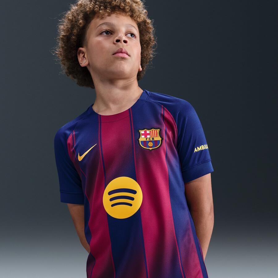 Nike FC Barcelona 2025 26 Stadium Thuis Dri-FIT replicavoetbalshirt voor kids Blauw - Foto 4