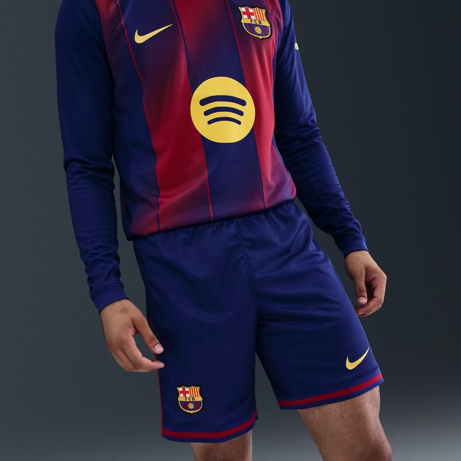 Nike FC Barcelona 2025 26 Stadium Thuis Dri-FIT replicavoetbalshorts voor heren Blauw