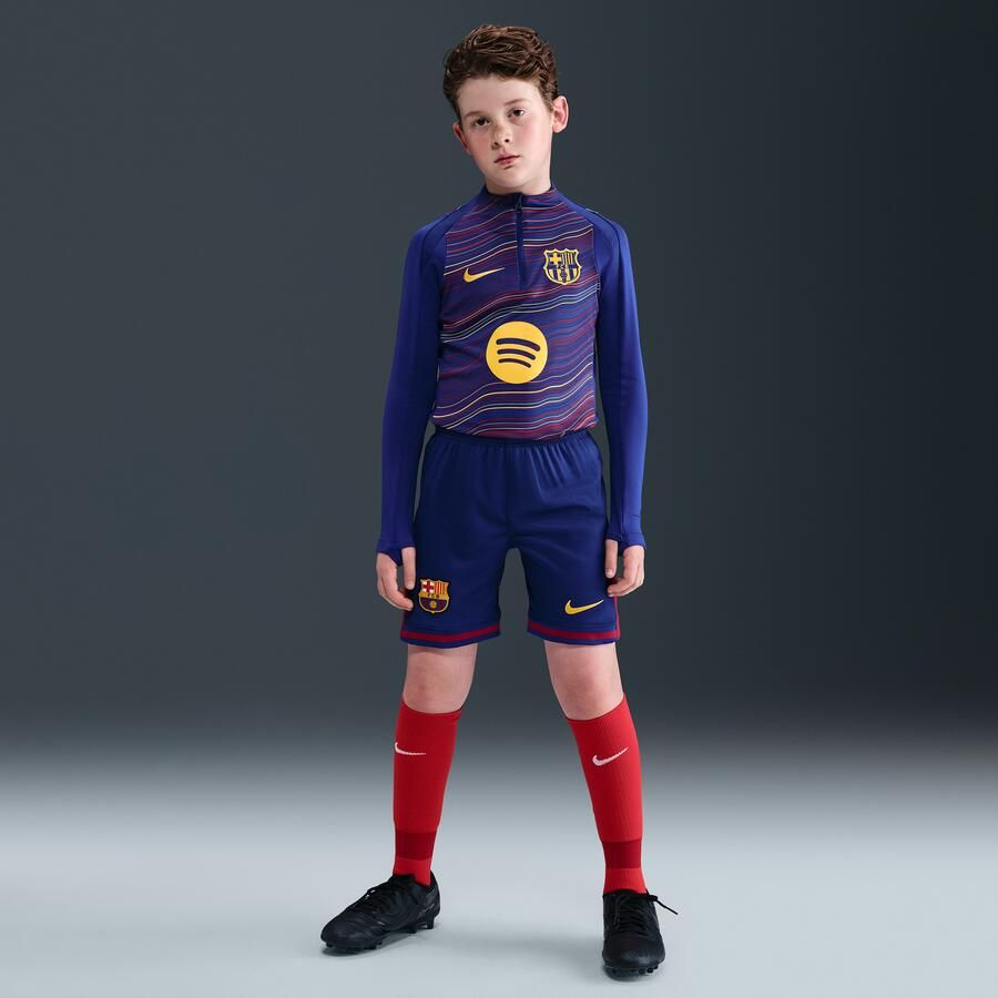 Nike FC Barcelona 2025 26 Stadium Thuis Dri-FIT replicavoetbalshorts voor kids Blauw - Foto 4