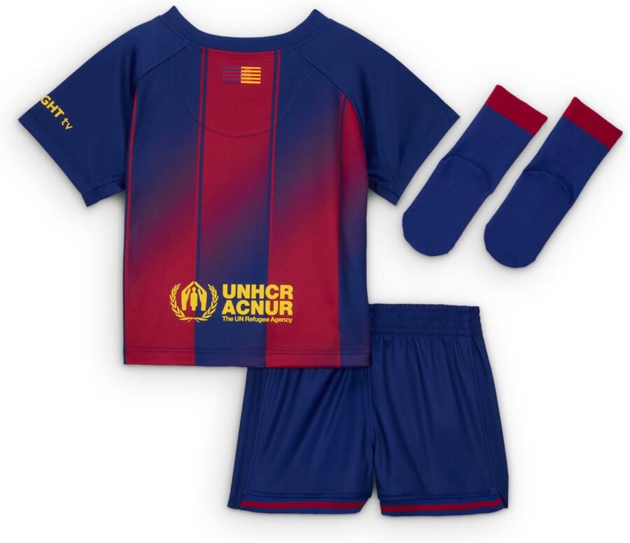 Nike FC Barcelona 2025 26 Stadium Thuis driedelig replicavoetbaltenue voor baby's peuters Blauw - Foto 2