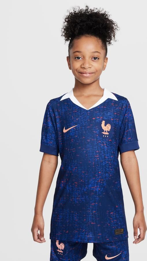 Nike FFF 2025 Match Thuis (vrouwenelftal) Dri-FIT ADV authentiek voetbalshirt voor kids Blauw - Foto 4