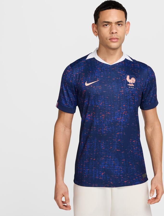 Nike FFF 2025 Stadium Thuis (vrouwenelftal) Dri-FIT replicavoetbalshirt voor heren Blauw - Foto 4