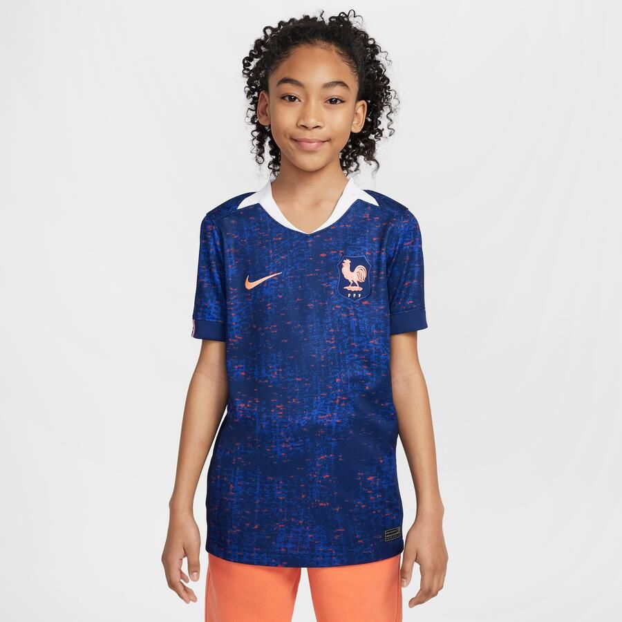Nike FFF 2025 Stadium Thuis (vrouwenelftal) Dri-FIT replicavoetbalshirt voor kids Blauw - Foto 4