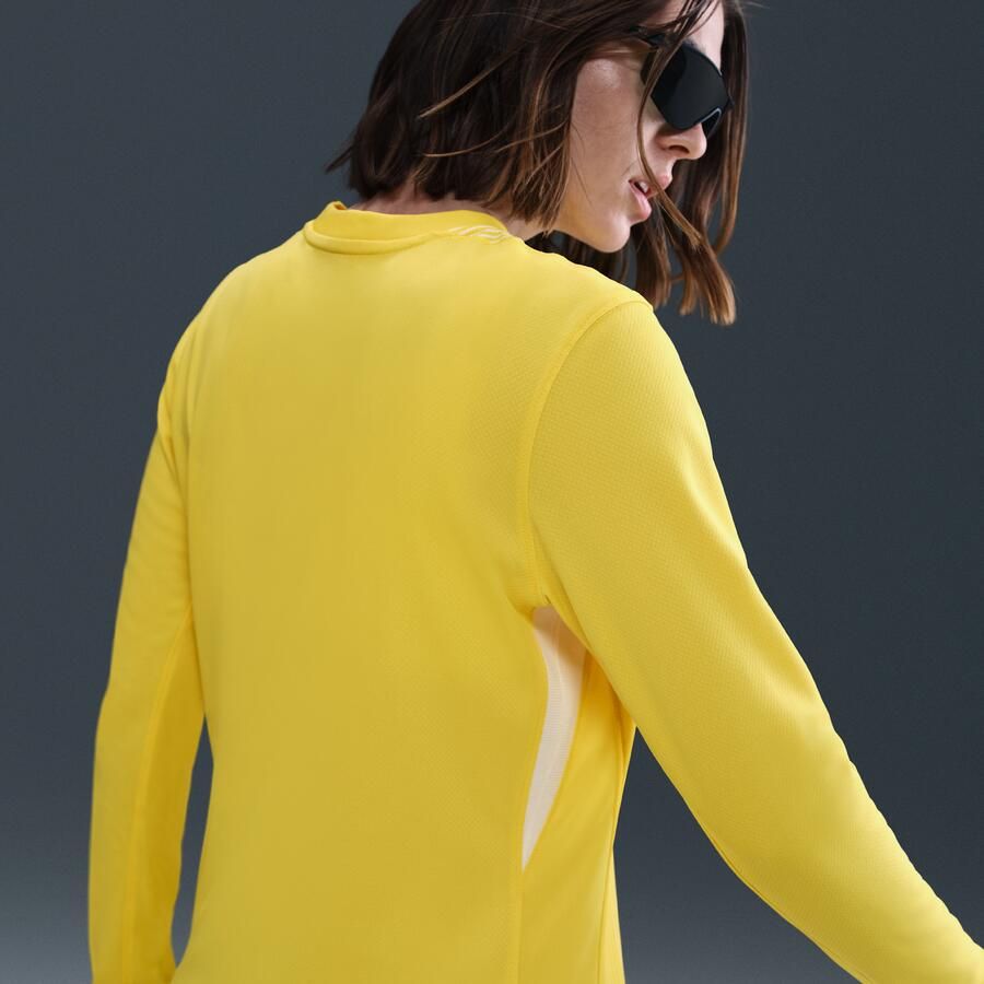 Nike FFF 2025 26 Stadium Goalkeeper Dri-FIT replicavoetbalshirt met lange mouwen voor dames Geel