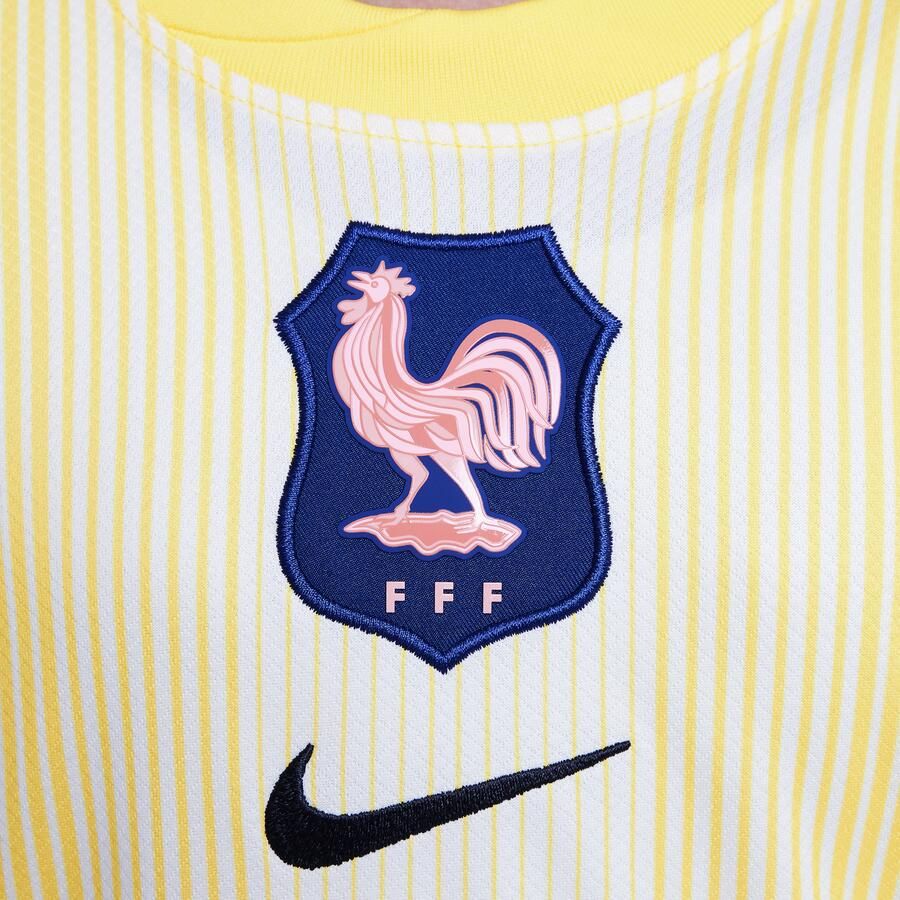 Nike FFF 2025 26 Stadium Goalkeeper Dri-FIT replicavoetbalshirt met lange mouwen voor kids Geel