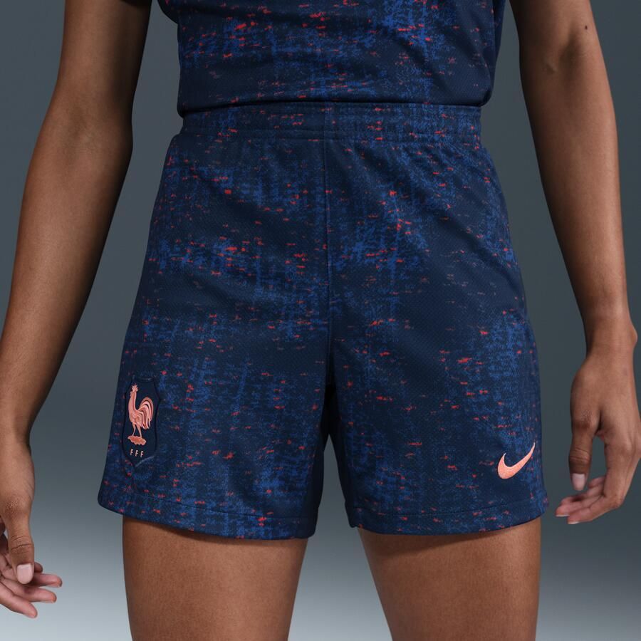 Nike FFF 2025 26 Stadium Thuis Dri-FIT replicavoetbalshorts voor dames Blauw