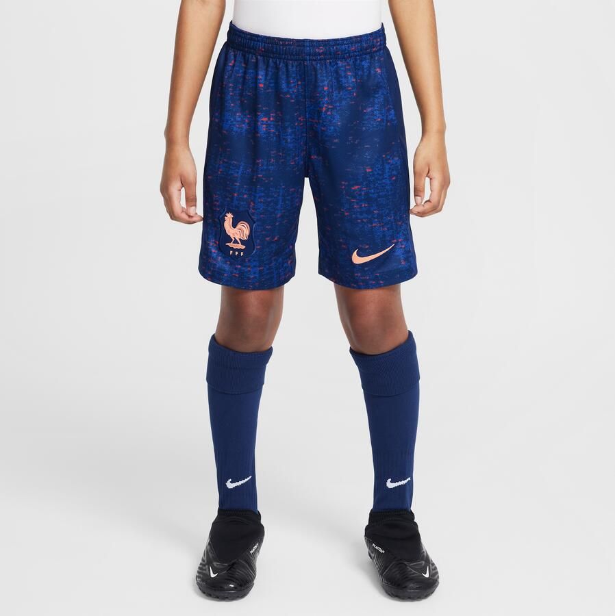 Nike FFF 2025 26 Stadium Thuis Dri-FIT replicavoetbalshorts voor kids Blauw - Foto 4