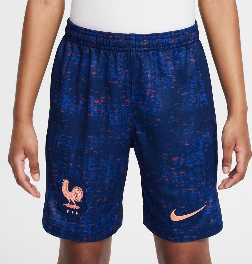 Nike FFF 2025 26 Stadium Thuis Dri-FIT replicavoetbalshorts voor kids Blauw - Foto 3