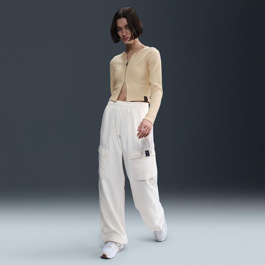 Nike FFF Chill Rib aansluitend voetbalvest met rits over de hele lengte voor dames Bruin - Foto 3