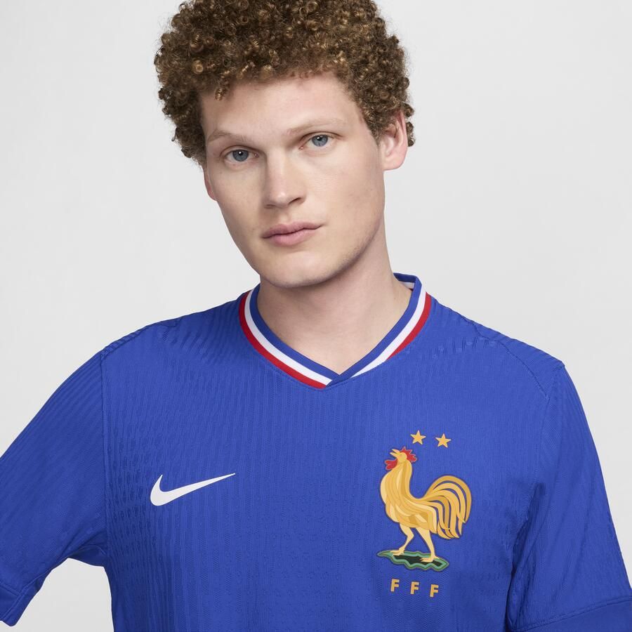 Nike FFF (herenelftal) 2024 25 Match Thuis Dri-FIT ADV authentiek voetbalshirt voor heren Blauw