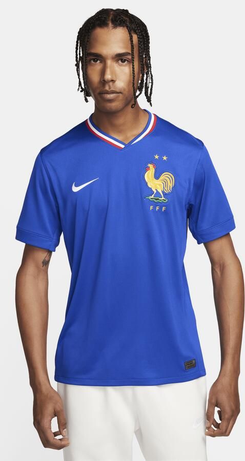 Nike FFF (herenelftal) 2024 25 Stadium Thuis Dri-FIT replica voetbalshirt voor heren Blauw - Foto 3