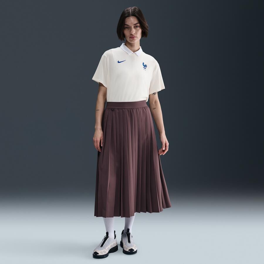 Nike FFF Relaxed One Dri-FIT voetbaltop met korte mouwen voor dames Bruin - Foto 3