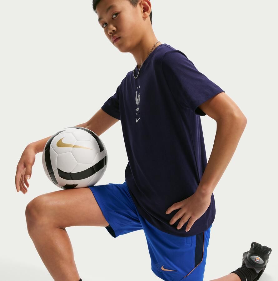 Nike FFF Strike Dri-FIT knit voetbalshorts voor kids Blauw - Foto 4