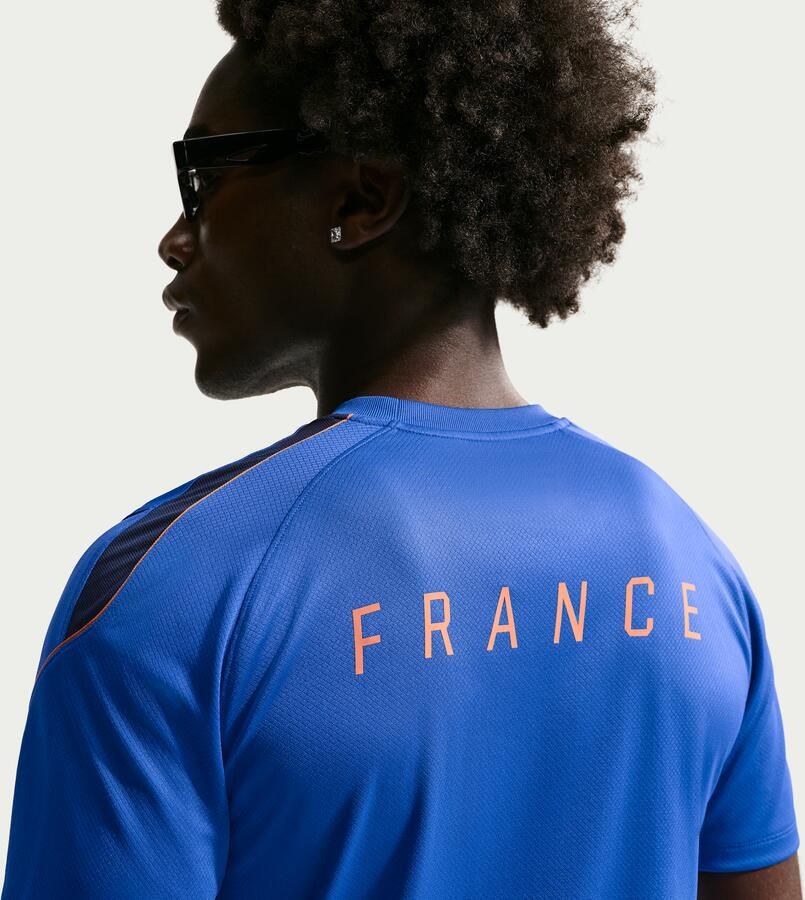 Nike FFF Strike Dri-FIT voetbaltop met korte mouwen voor heren Blauw - Foto 3