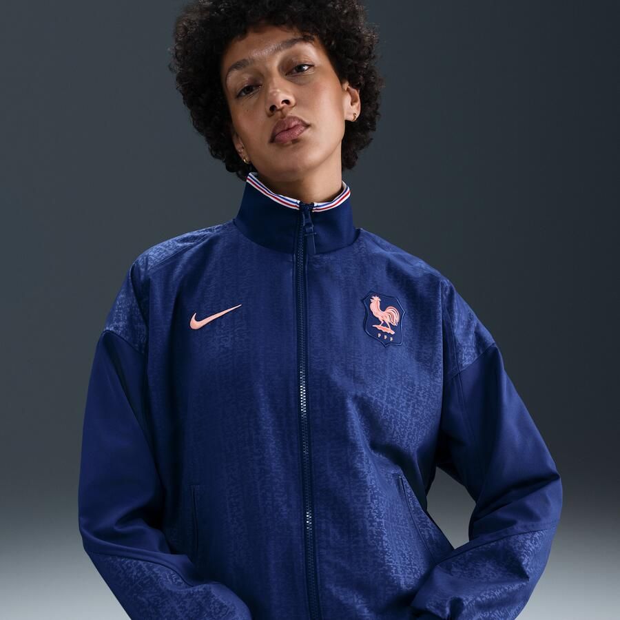Nike FFF Strike Dri-FIT voetbalvolksliedjack voor dames Blauw - Foto 4