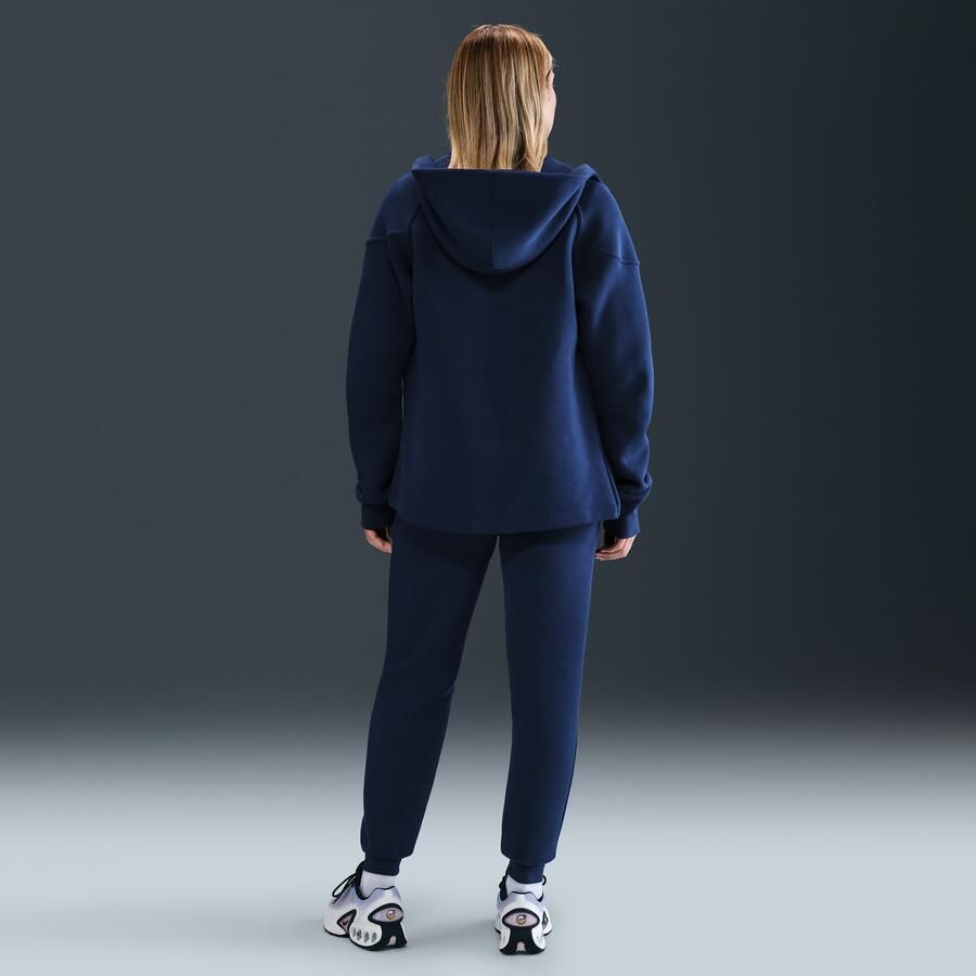 Nike FFF Tech voetbaljoggingbroek van fleece met halfhoge taille voor dames Blauw - Foto 3