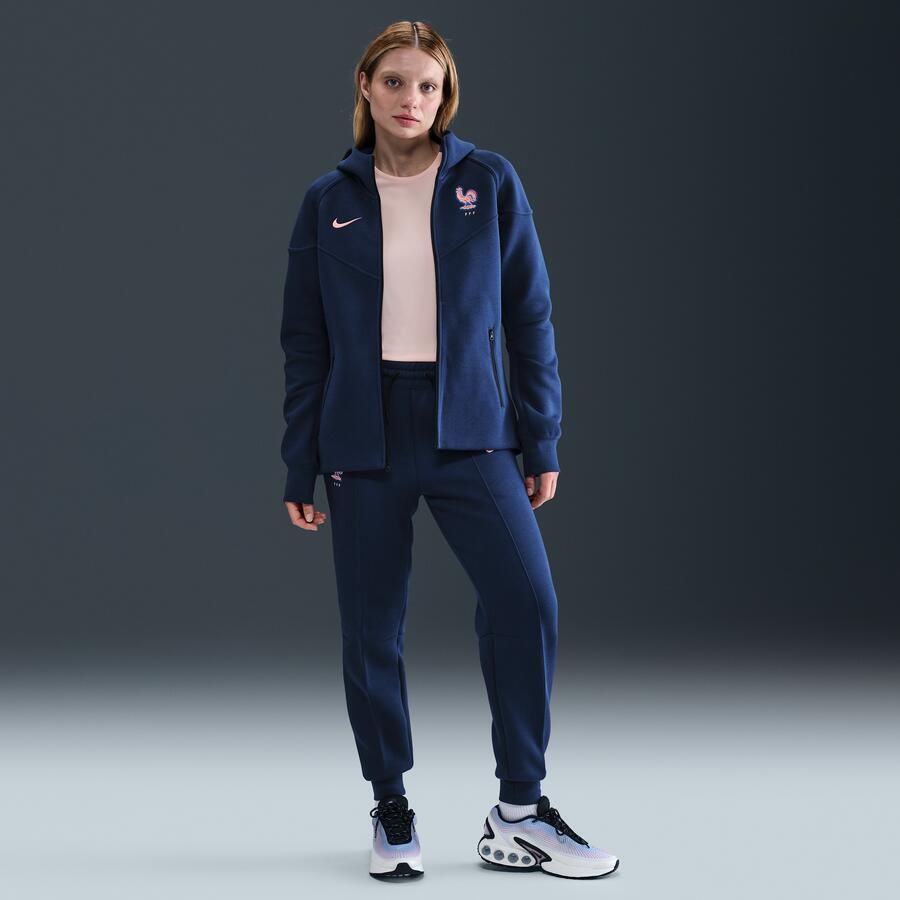 Nike FFF Tech Windrunner voetbalhoodie van fleece met rits voor dames Blauw - Foto 3