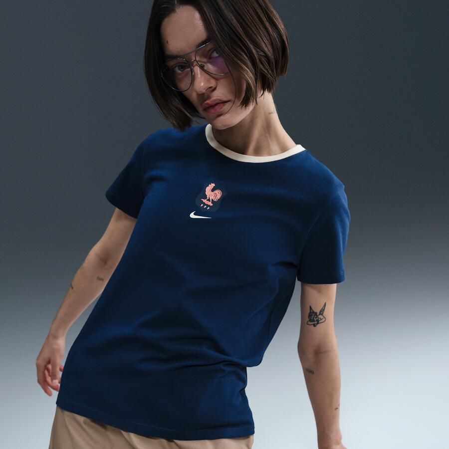 Nike FFF voetbalshirt voor dames Blauw - Foto 2