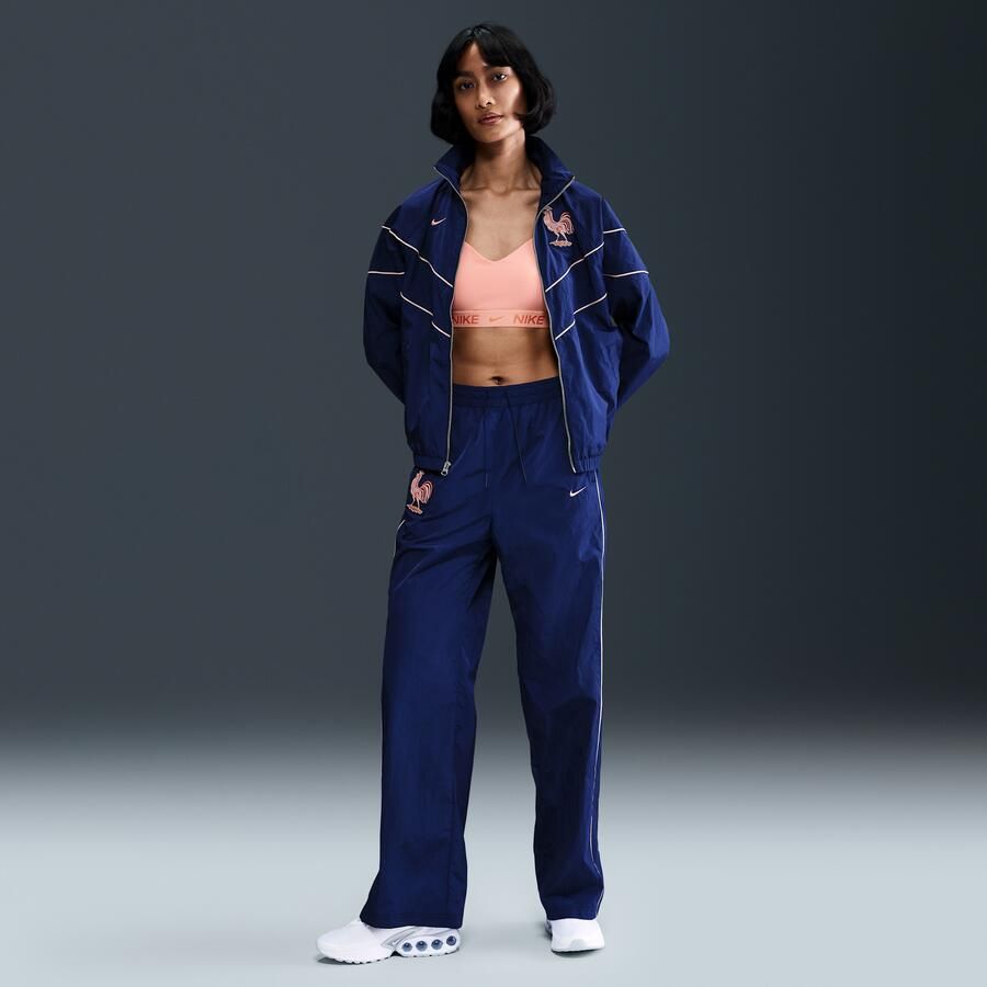 Nike FFF Windrunner geweven voetbalbroek met hoge taille voor dames Blauw - Foto 4