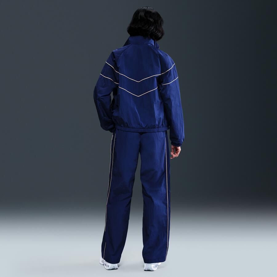 Nike FFF Windrunner geweven voetbalbroek met hoge taille voor dames Blauw - Foto 3