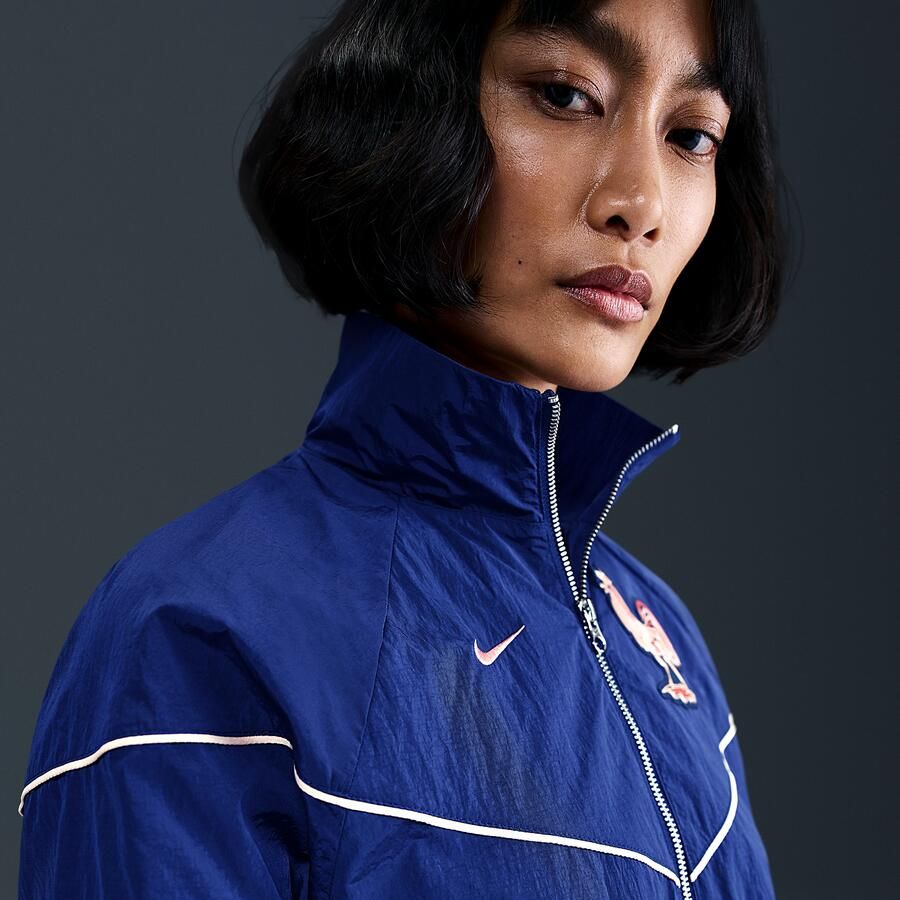 Nike FFF Windrunner geweven voetbaljack met uv-bescherming voor dames Blauw - Foto 2