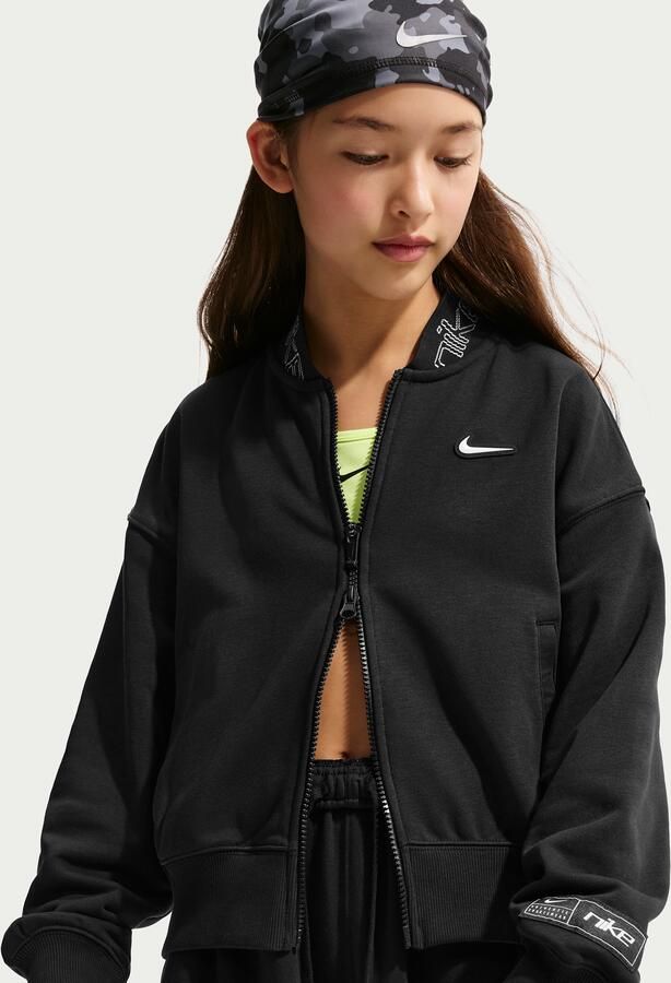 Nike fleecejack voor meisjes Zwart - Foto 3