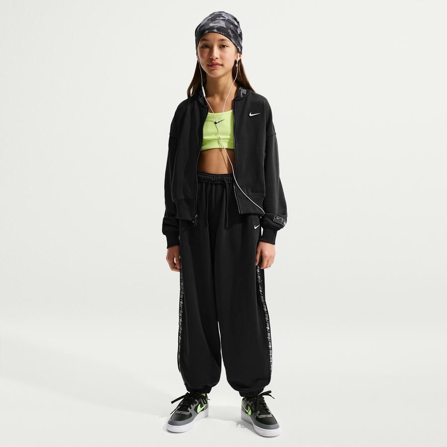 Nike fleecejack voor meisjes Zwart