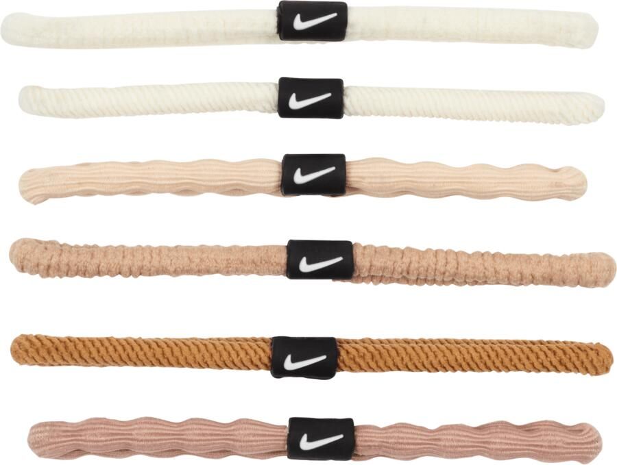 Nike Flex haarelastiekjes (6 stuks) Bruin