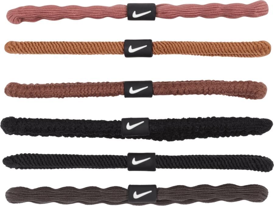 Nike Flex haarelastiekjes (6 stuks) Bruin