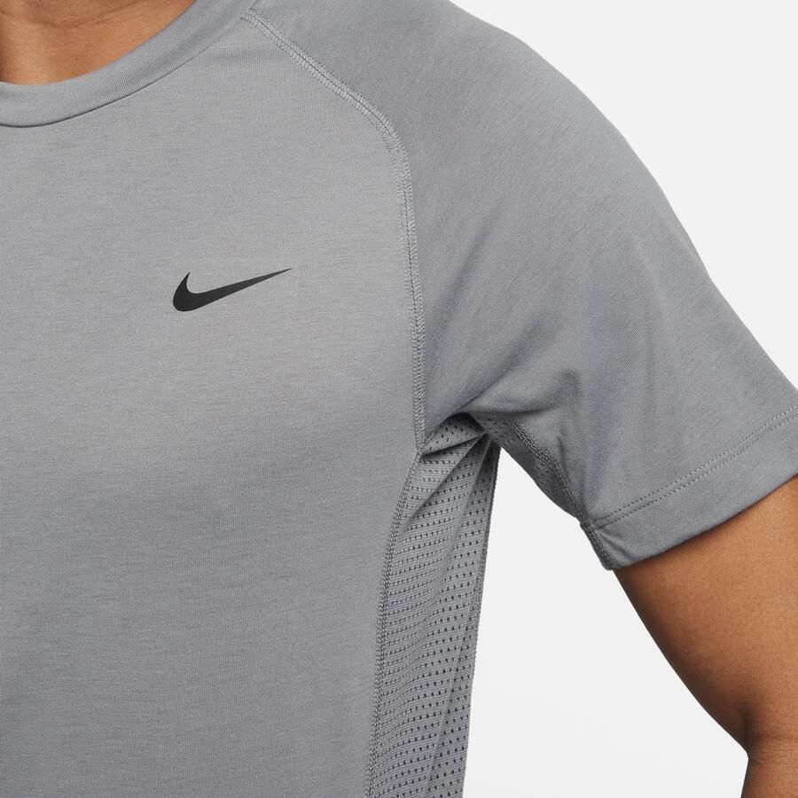 Nike Flex Rep Dri-FIT fitnesstop met korte mouwen voor heren Grijs