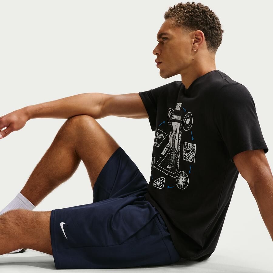 Nike Flex trainingsshorts voor heren (18 cm) Blauw - Foto 2