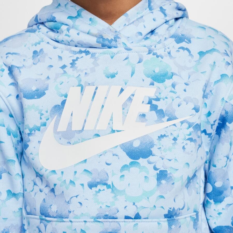Nike Flow-Ral hoodie met print voor kleuters Blauw - Foto 2
