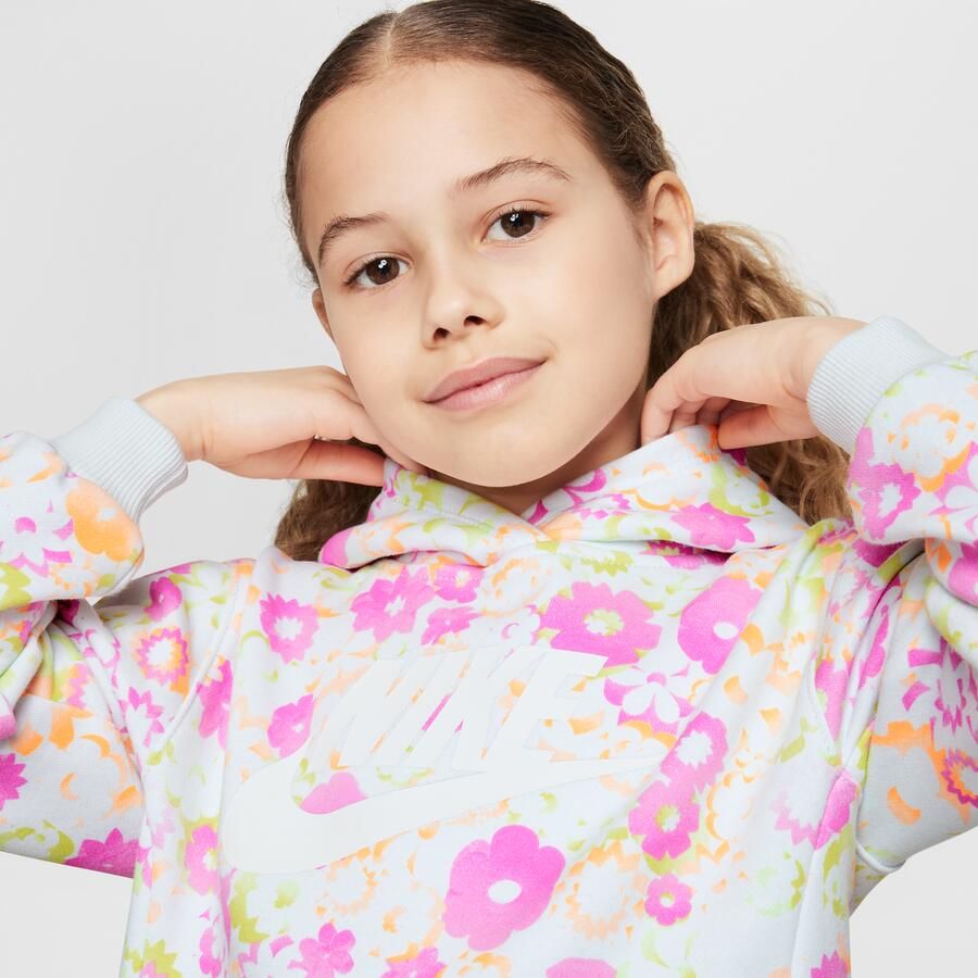 Nike Flow-Ral hoodie met print voor kleuters Grijs - Foto 2