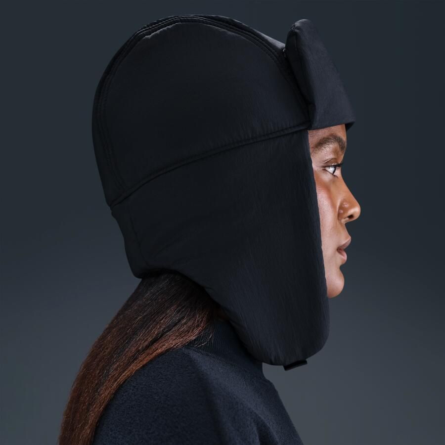 Nike Fly ongestructureerde gewatteerde Trapper pet Zwart - Foto 3