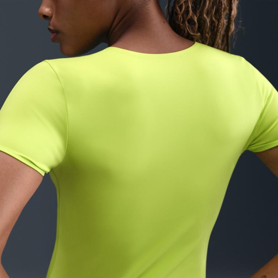 Nike Form damestop met korte mouwen Groen