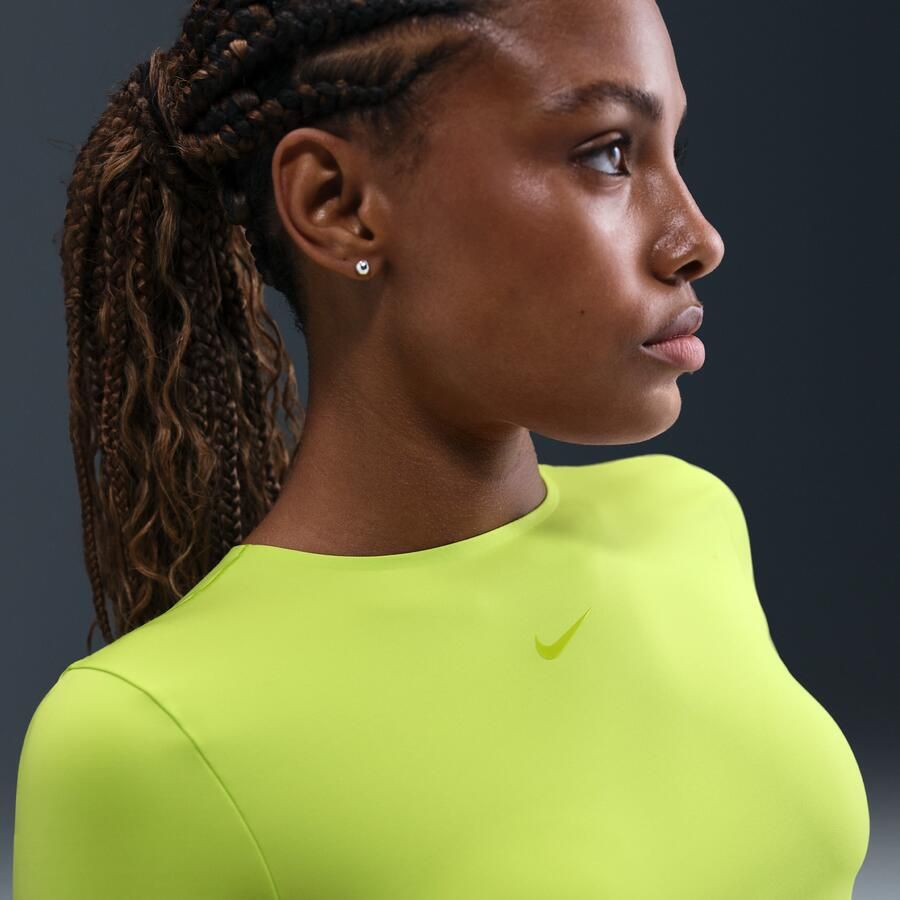 Nike Form damestop met korte mouwen Groen - Foto 2