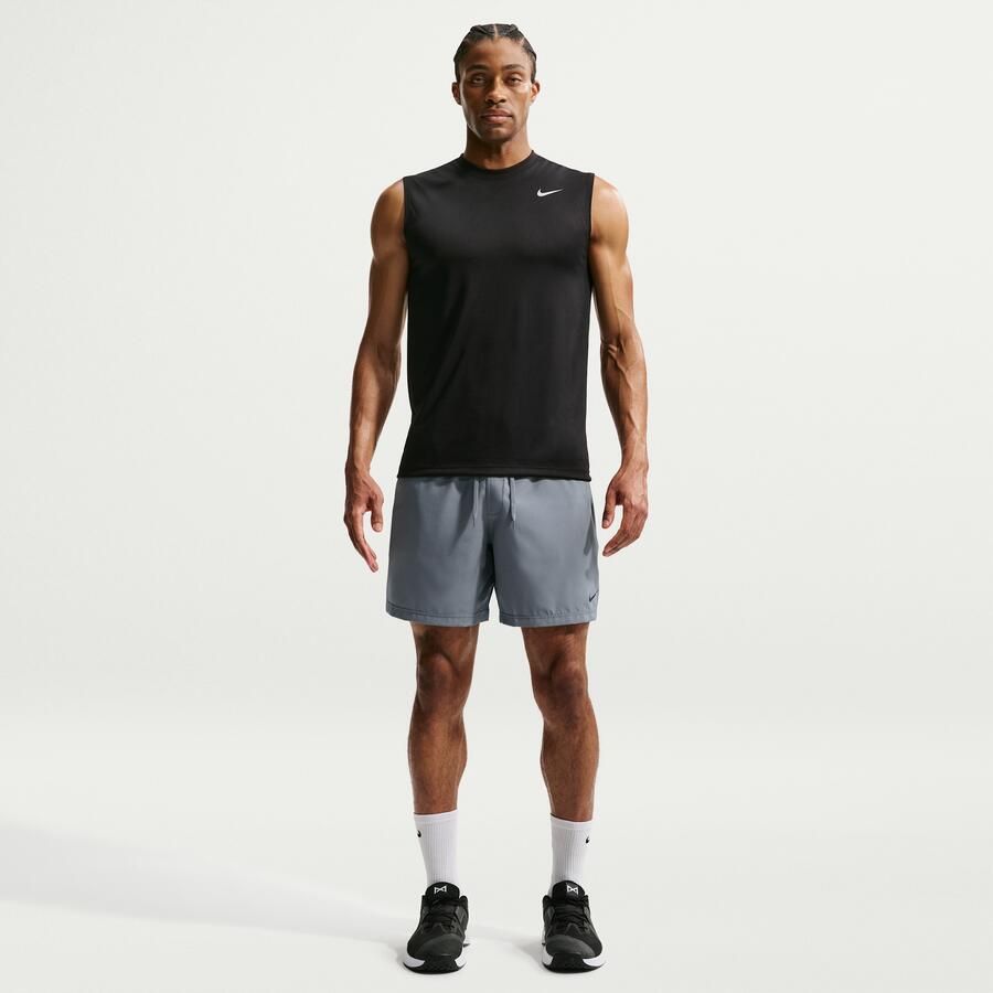 Nike Form Dri-FIT multifunctionele herenshorts zonder binnenbroek (18 cm) Grijs
