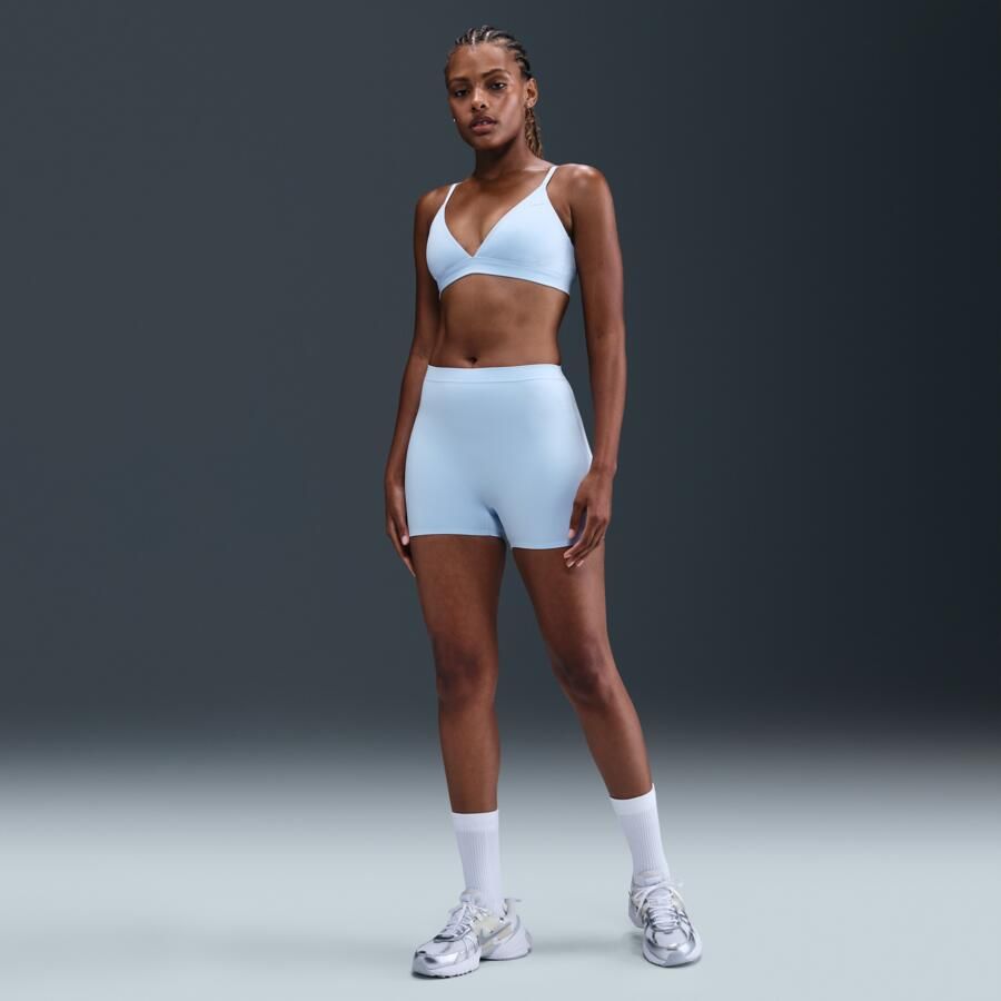 Nike Form non-padded triangle sport-bh met lichte ondersteuning Blauw - Foto 3