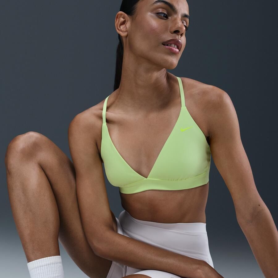 Nike Form non-padded triangle sport-bh met lichte ondersteuning Geel - Foto 2