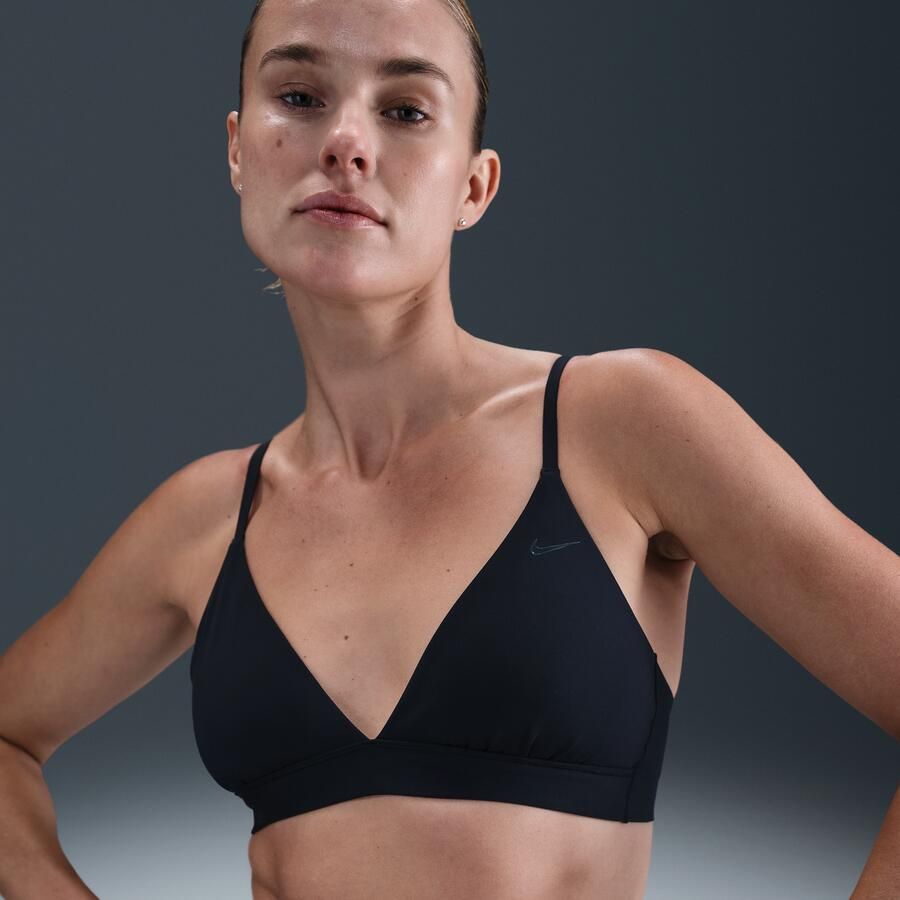 Nike Form non-padded triangle sport-bh met lichte ondersteuning Zwart - Foto 4